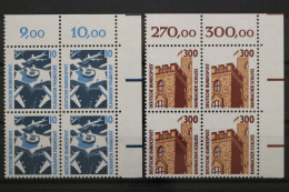 Deutschland, MiNr. 1347-1348, Viererblöcke, Ecken Re. Oben, Postfrisch - Unused Stamps