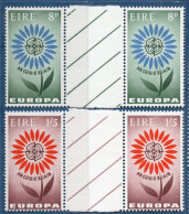 Eire 1964 Cept 2 Values Gutter Pairs, Ireland - 1964