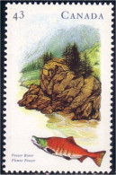 Canada Fleuve Fraser River Saumon Salmon MNH ** Neuf SC (C14-85a) - Unused Stamps