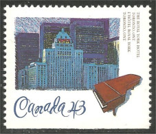 Canada CPR Royal York Hotel Toronto ON Piano MNH ** Neuf SC (C14-69bb) - Settore Alberghiero & Ristorazione