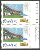 Canada CPR Empress Hotel Victoria BC Paire MNH ** Neuf SC (C14-71prcb) - Hotel- & Gaststättengewerbe