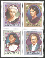 Canada Gerin-Lajoie Hoodless Ashoona Kinnear MNH ** Neuf SC (C14-59aa) - Unused Stamps