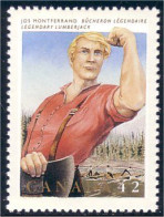 Canada Folklore Jos Montferrand Lumberjack Bucheron Arbre Tree Baum MNH ** Neuf SC (C14-35b) - Bomen