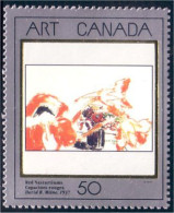 Canada Tableau Capucines Nasturtiums Painting MNH ** Neuf SC (C14-19a) - Neufs