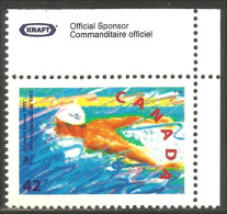 Canada Barcelone Swimming Natation Commanditaire Officiel Kraft MNH ** Neuf SC (C14-18b) - Alimentazione