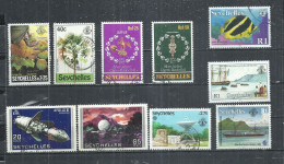 TEN AT A TIME - SEYCHELLES - LOT OF 10 DIFFERENT 3 - POSTALLY USED OBLITERE GESTEMPELT USADO - Seychelles (1976-...)