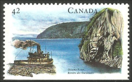 Canada Bois Wood Ottawa River Remorqueur Bateau Boat Ship Schiffe MNH ** Neuf SC (C14-10bc) - Ships