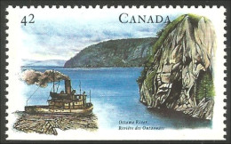 Canada Bois Wood Ottawa River Remorqueur Bateau Boat Ship Schiffe MNH ** Neuf SC (C14-10bc) - Schiffe