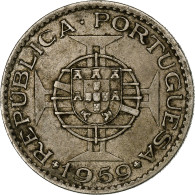 Inde Portugaise, 6 Escudos, 1959, Cupro-nickel, TTB, KM:35 - Portogallo