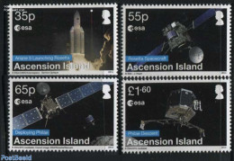 Ascension 2014 The Rosetta Mission 4v, Mint NH, Science - Transport - Astronomy - Space Exploration - Astrologia