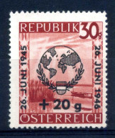 1946 AUSTRIA SET MNH ** 633 Ann. Nazioni Unite - Nuevos