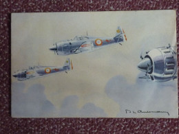 CP "Bloch 152" Illustrateur PH.Charbonneau - 1939-1945: II Guerra