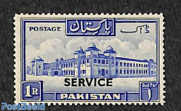 Pakistan 1953 1R, On Service, Stamp Out Of Set, Mint NH - Pakistán