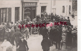 87- ST SAINT PRIEST TAURION - FRAIRIE DU 15-8-1922-BOUCHERIE CHARCUTERIE DENAUD  RARE CARTE PHOTO BOUDEAU - Saint Priest Taurion