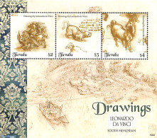 Tuvalu 2019 Leonardo Da Vinci 3v M/s, Mint NH, Nature - Transport - Horses - Ships And Boats - Art - Leonardo Da Vinci.. - Ships