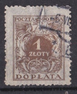 Pologne - Taxe   Y & T N °  65  Oblitéré - Portomarken