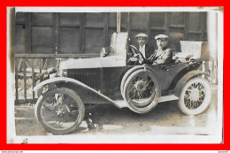 CPA AUTOMOBILE.Carte Photo Prise Au Maroc, Voiture Peugeot 161 Quadrilette 1921, Animé...H341 - Turismo