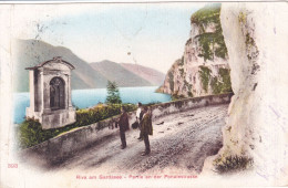 3351/ Riva Am Gardasee, Partie An Der Ponalestrasse, Mensen, 1903 - Autres & Non Classés