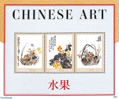 Gambia 2020 Chinese Art 3v M/s, Mint NH, Art - East Asian Art - Paintings - Gambie (...-1964)