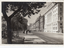 GENOVA-VIA FIUME E VIA BRIGATA LIGURIA-CARTOLINA VERA FOTOGRAFIA-VIAGGIATA  IL 12-4-1942 - Genova (Genoa)