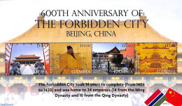 Gambia 2021 THe Forbidden City 4v M/s, Mint NH - Gambie (...-1964)