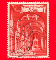 VATICANO - Usato - 1949 - Basiliche Romane - S. Prassede -  5 - Gebraucht