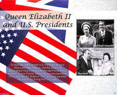 Marshall Islands 2021 Queen Elizabeth II With Pres. Nixon S/s, Mint NH, History - American Presidents - Kings & Queens.. - Case Reali