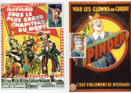 Carte Maxi  2008,premier Jour : Le Cirque(lot De 2 Cartes) - 2000-2009