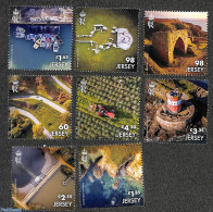 Jersey 2023 Jersey From The Air 8v, Mint NH, Transport - Various - Ships And Boats - Agriculture - Lighthouses & Safet.. - Ships