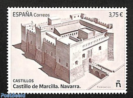 Spain 2023 Marcilla Castle Navarra 1v, Mint NH, Art - Castles & Fortifications - Nuevos