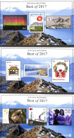 New Zealand 2018 Best Of 2017, 3 S/s, Mint NH, Nature - Transport - Birds - Fish - Ships And Boats - Unused Stamps