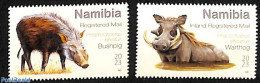 Namibia 2023 Wild Pigs 2v, Mint NH, Nature - Animals (others & Mixed) - Namibie (1990- ...)