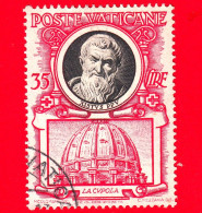 VATICANO - Usato - 1953 - Pontefici - Sisto V - 35 - Used Stamps