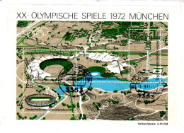 Deutschland To Israel 1972 Olympic Games Olympiablock Mi#7 Mailed Cover I - Sommer 1972: München
