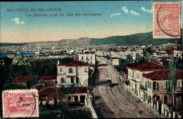 CPA Saloniki Thessaloniki Griechenland, Gesamtansicht Von Der Seite Der Landschaft - Grecia