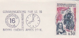 FRANCE - FLAMME COMMUNICATION PAR LE 16 - MOINS CHERE APRES 20H00 - TOULOUSE 1961 - Mechanical Postmarks (Advertisement)