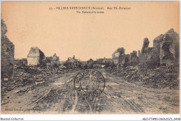 ABOP7-80-0573 - VILLERS-BRETONNEUX  RUE DELACOUR RUINE - Villers Bretonneux