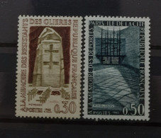 France Yvert 1380-1381** Année 1963 Série Complète MNH. - Unused Stamps