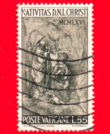 VATICANO - Usato - 1966 - Natale - Sacra Famiglia A Betlemme - 55 - Usati