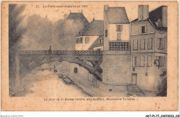 ADTP1-77-0061 - LA FERTE-SOUS-JOUARRE En 1860 - Le Pont De La Fausse Rivière - Aujourdhui Boulevard Turenne  - La Ferte Sous Jouarre