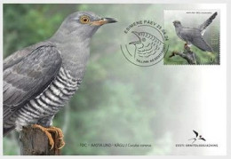 ESTONIA 2024 FAUNA Animals. Birds. The Common Cuckoo - Fine Stamp FDC - Estland