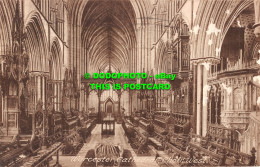 R507664 Worcester Cathedral. Choir West. F. Frith. No. 29313. 1928 - World