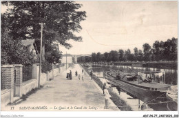 ADTP4-77-0277 - SAINT-MAMMES - Le Quai Et Le Canal Du Loing  - Saint Mammes