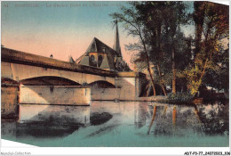 ADTP3-77-0244 - NEMOURS - Le Grand Pont Et L'église  - Nemours