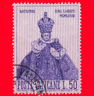 VATICANO - Usato - 1968 - Natale - Bambino Di Praga  - 50 - Usados