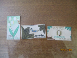 3 CARTES PARFUMEES L.T. PIVER PARIS DONT UNE CALENDRIER 1931 - Antiguas (hasta 1960)