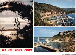 AECP6-83-0549- ILE-DE-PORT-CROS - Coucher De Soleil - Vue Générale - Le Port Et Le Fort Du Moulin  - Cavalaire-sur-Mer