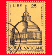 VATICANO - Usato - 1972 - Celebrazioni Bramantesche - Progetto Della Cupola Di San Pietro - 25 - Oblitérés