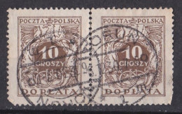 Pologne - Taxe   Y & T N ° 69  Paire Oblitérée - Impuestos