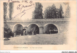 AFQP9-87-0805 - SAINT-JUNIEN - Le Pont Sur La Gorre  - Saint Junien